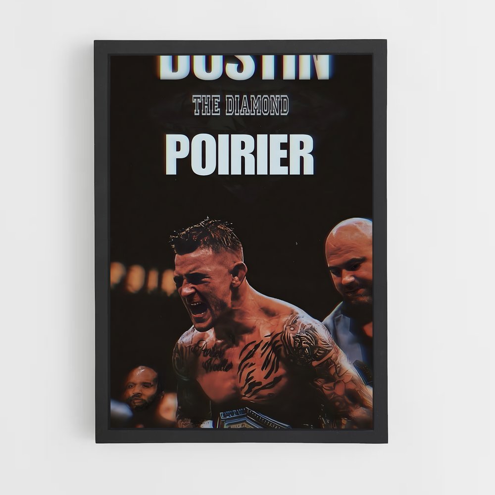 Poster Dustin de poirier – affiche MMA (vue 2)